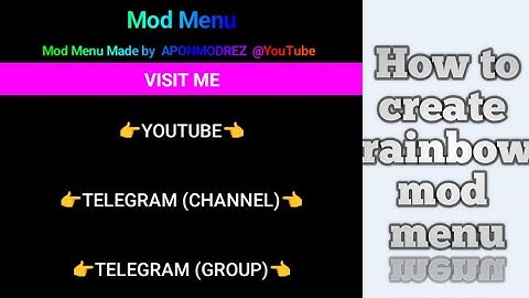 🌈 How to Make a Rainbow Animated Mod Menu for Android (Step-by-Step Tutorial)