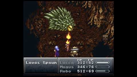 Chrono Trigger (SNES) - Death Peak (2300 AD) - Lavos Spawn mini-boss battle