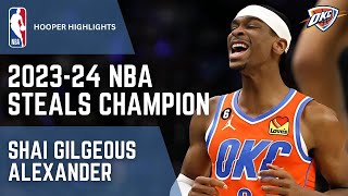 Shai GilgeousAlexander Wins The Season Steals Champion Award | 202324 NBA Award Winners