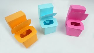 Basteln mit papier: Toilette selber basteln - Toilette aus papier basteln | DIY Bastelideen