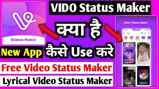 Vido Video status maker || Vido Video status maker app kaise use kare |  Vido Video status maker screenshot 2