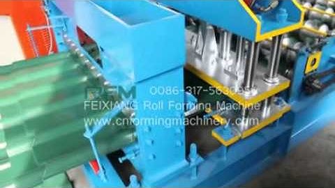 Glazed tile roll forming machine processing video