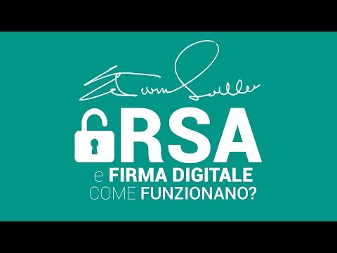 Video: Si può usare rsa per la firma digitale?