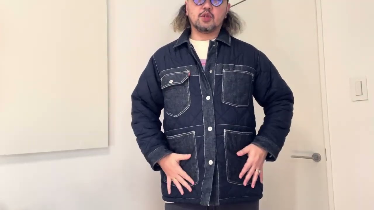 リーバイスレッドLevi's red デニムジャケット キルティング付き L リーバイスレッド、キルティングデニムジャケット Levi's RED - YouTube