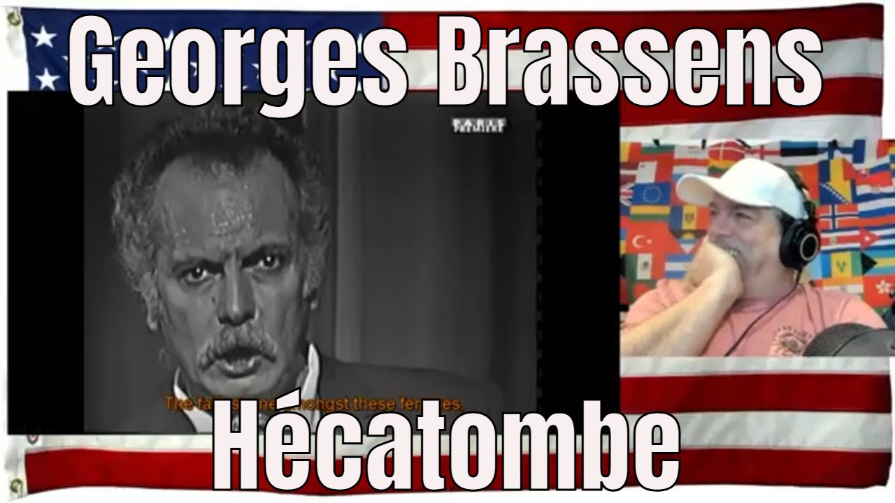 Georges Brassens Hécatombe english subtitles - REACTION