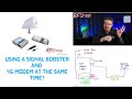 Can you use a signal booster and 4g modem at the same time