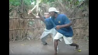 From the vault: Oben training Mike ~ Haitian Machete Fencing (2009)