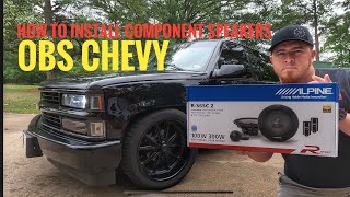 How to Install Alpine 6.5” R.S65C.2 Type R Component Speakers in a OBS Chevy Tahoe or Suburban‼