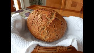 NoKnead Sunflower Seed Honey Whole Wheat Bread (updated)… super easy… no machines