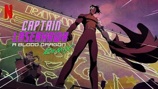Капитан Лазерхоук: Blood Dragon Remix - русский тизер-трейлер (субтитры) | аниме 2023 | Netflix