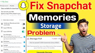 Fix Snapchat Storage Problem | How To Recover Deleted Messages and pictures on Snapchat