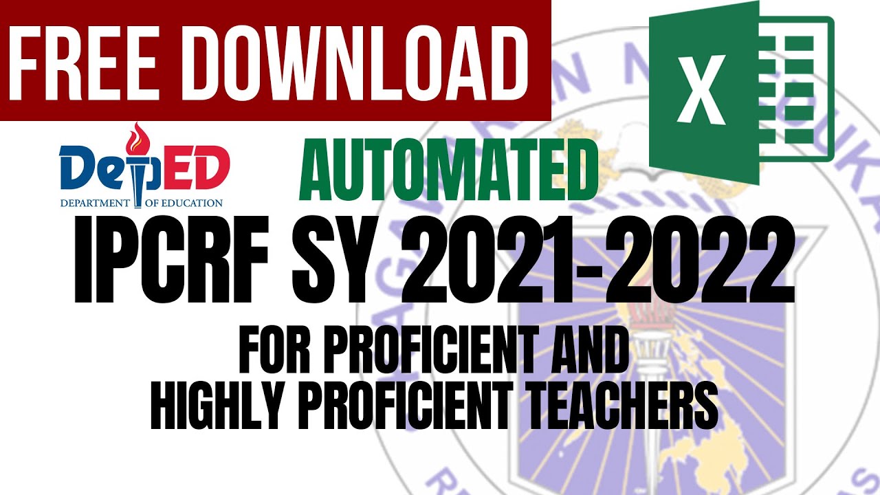 AUTOMATED IPCRF for SY 2021 - 2022 PROFICIENT AND HIGHLY PROFICIENT TEACHER...