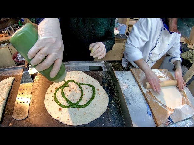 Italian Piadina Wrap. Colourful and Yummy. Street Food of London