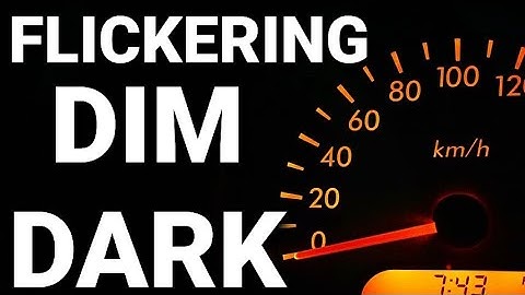 Hoe los je flikkerende, zwakke of niet-werkende dashboardverlichting op? Dit is wat je moet weten!