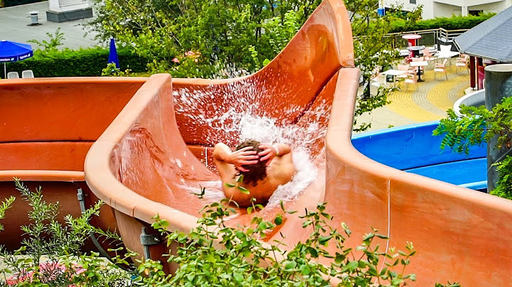 Aquaréna Mogyoród - Red High-Speed Flume Waterslide Onride POV