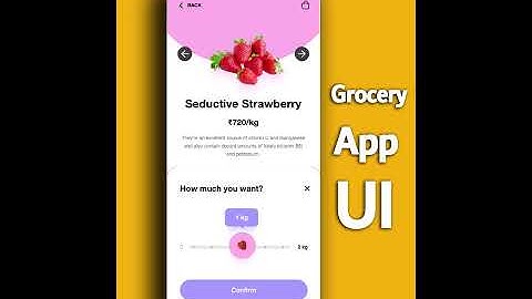 Grocery App UI (User Interface) - Fourtek