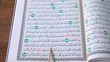 سورة الاعراف ربع ۱بەشێوەی فێرکاری تعلیم القران حرف حرف سورة الاعراف ربع ۱