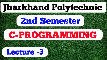 jharkhand polytechnic 2nd semester / jharkhand polytechnic / programming in C / second semester