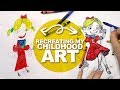 REDRAWING MY OLDEST DRAWING! | Crayons and Pencils | DrawingWiffWaffles