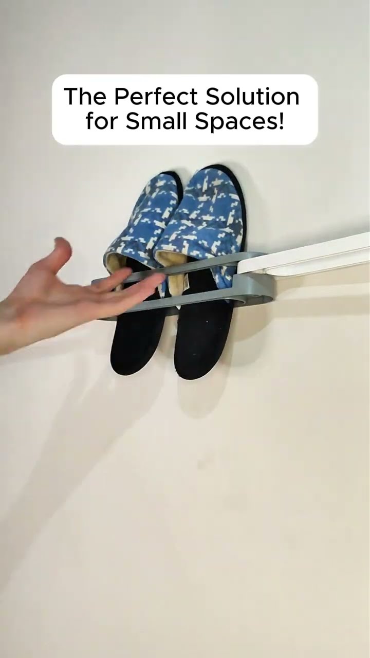 3in1 Space Saver Wall Hanging Slipper Hanger ?✅ Product Link in Bio (# 1933 )
