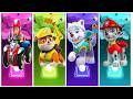 PAW Patrol 1 Ryder 2 Rubble 3 Everest 4 Marshall Tiles Hop EDM Rush 