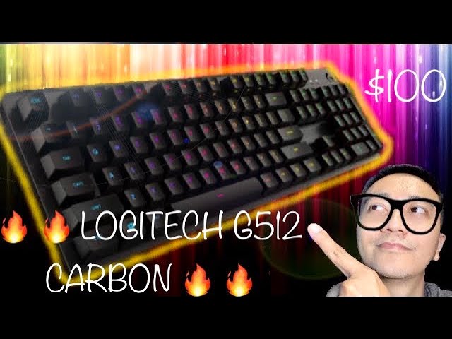 Logitech G512 / G513 Carbon Keyboard Unboxing + Mods + Typing Test (GX Red,  Blue & Brown) - ASMR 