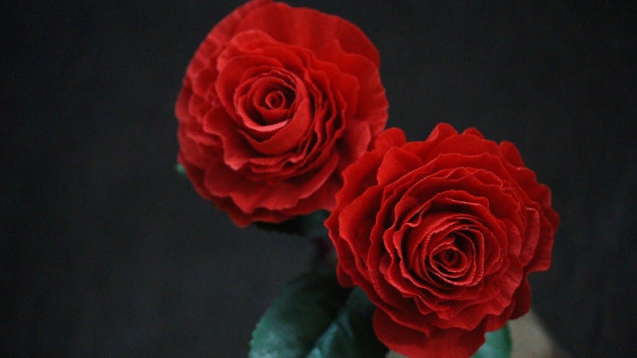 how to make paper rose using duplex paper youtube duplex paper rose flower