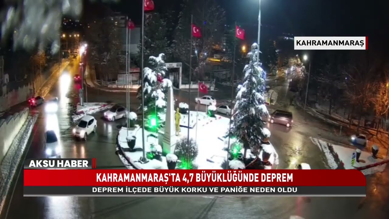 Kahramanmaraş Elbistan’da 4,7 Büyüklüğünde Deprem! AFAD ve Ekipler Harekete Geçti