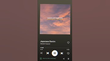 Thumbnail of Japanese Denim Lirik Terjemahan Aesthetic #shorts #danielcaesar