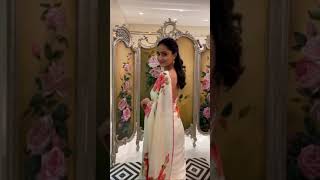 Tridha Choudhuryyoutube Shortin White Saree