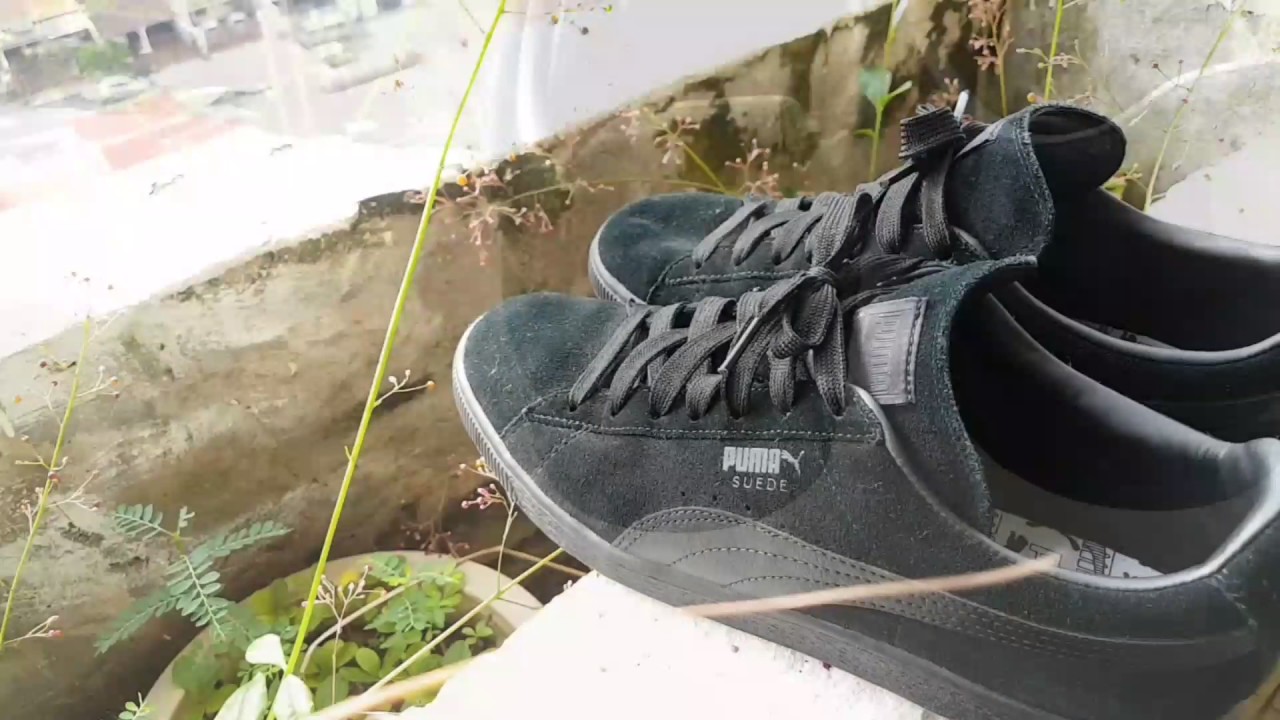 puma suede classic triple black