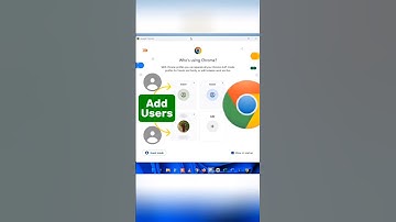 Add multiple user profiles in Chrome browser. #chrome