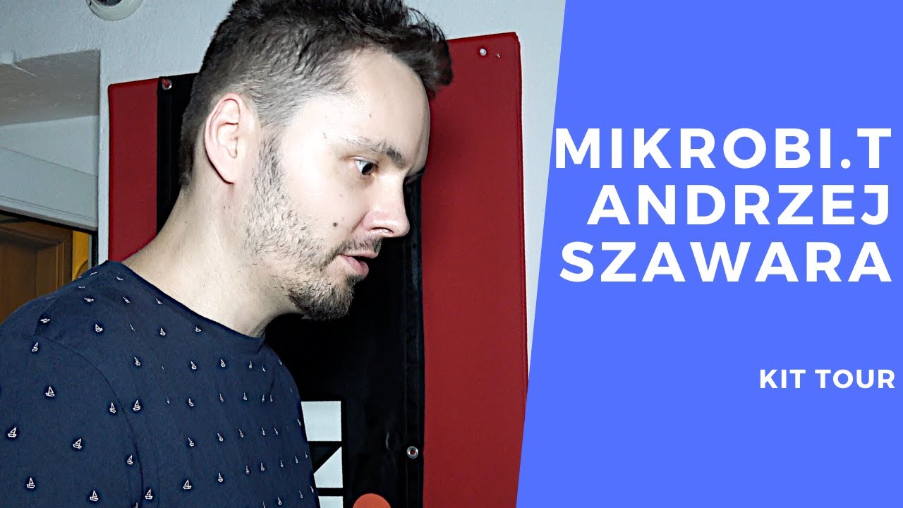 Andrzej Szawara z zespołu Mikrobi.t prezentuje swój sprzęt