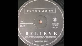 Elton John Believe (radio edit)