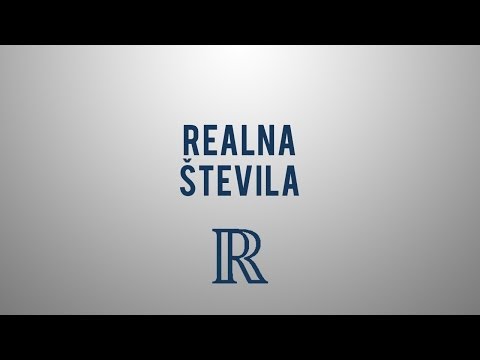 Video: Kaj je naravno in realno število?