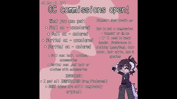 OC commissions are open! || READ PINNED COMMENT! || #gl2 #commission #oc #open