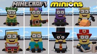 All Minion Costumes in Minecraft x Minions DLC (PC, Xbox, PS4, Nintendo, Mobile)