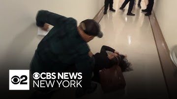 Violent confrontation at NYC immigration court caught on video