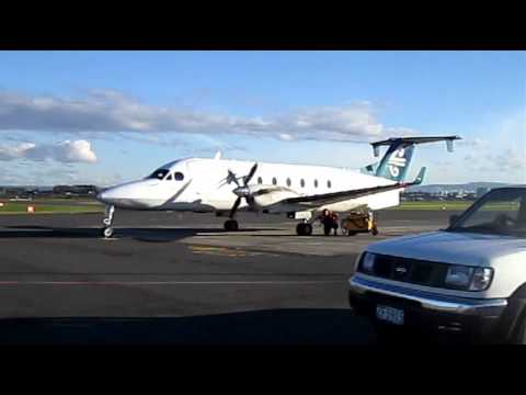 An Air New Zealand Beechcraft 1900D (ZK-EAG) startup and takeoff at Tauranga Airport New Zealand (May 24 2011).