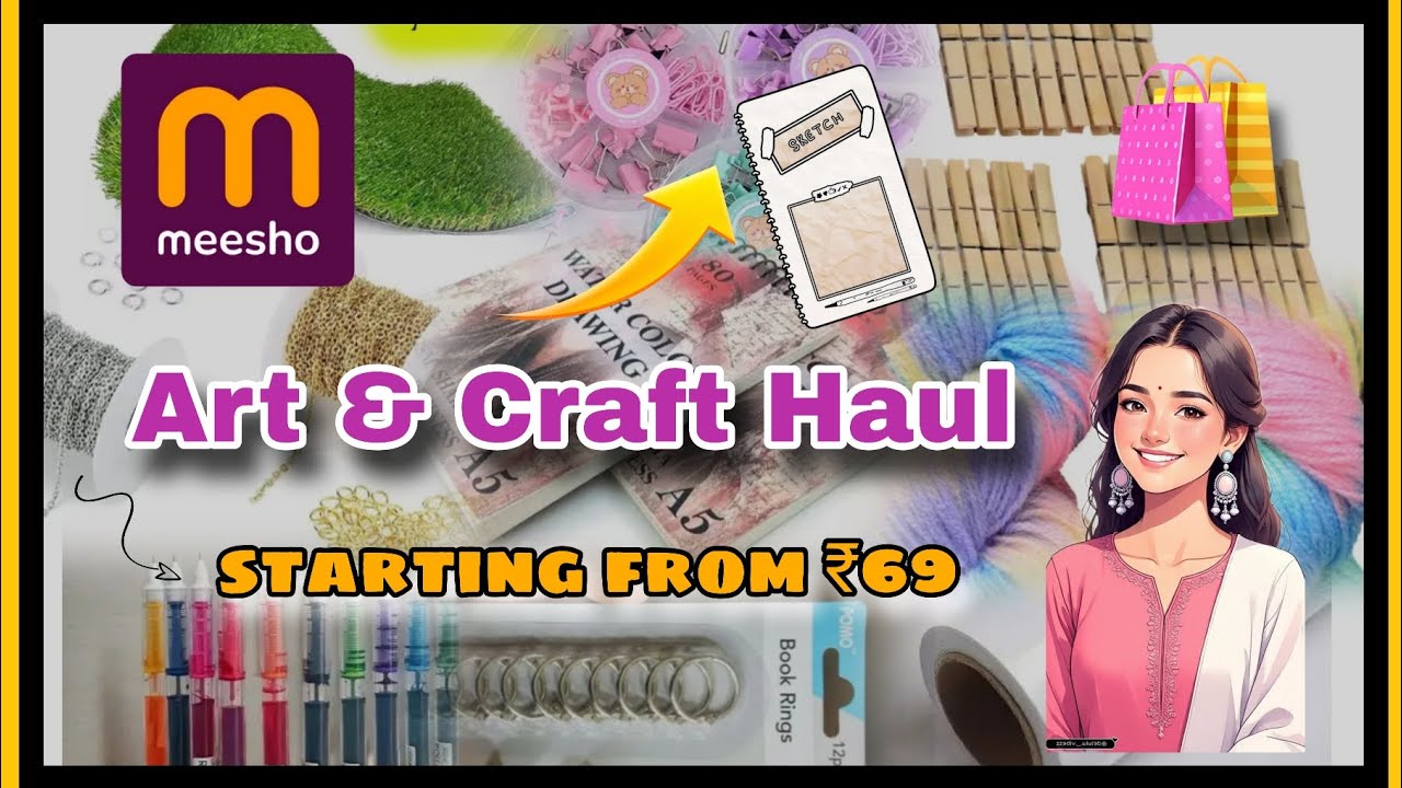 ✨🛍️Messho Art & Craft 📒🖼️ Haul |starting from ₹69 