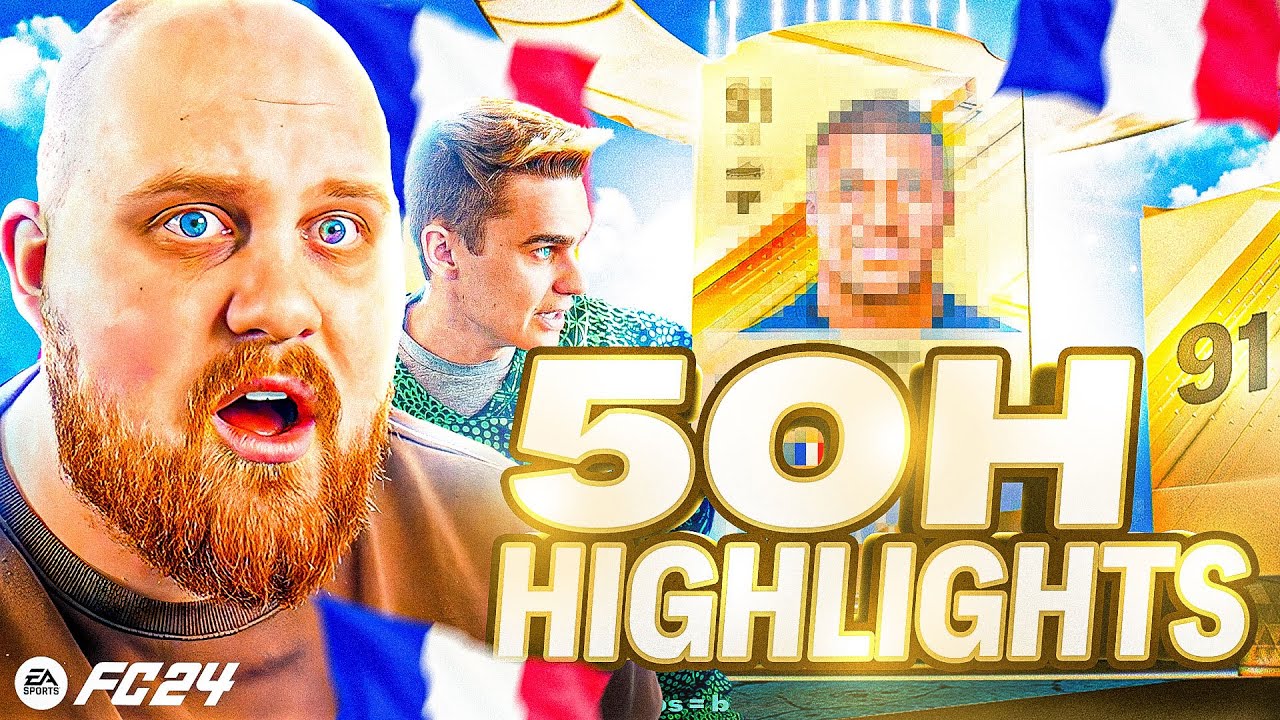 50 TIMMAR STREAM HIGHLIGHTS!! ''PACKAR MBAPPÉ För 3 MILJONER' - FC 24