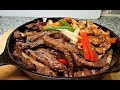 Easy Beef Fajitas Recipe |  Stove Top Beef and Chicken Fajitas