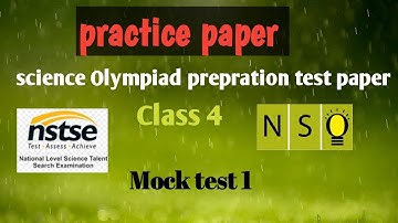 science Olympiad prepration test paper /science questions for class 4/ multiple choice questions