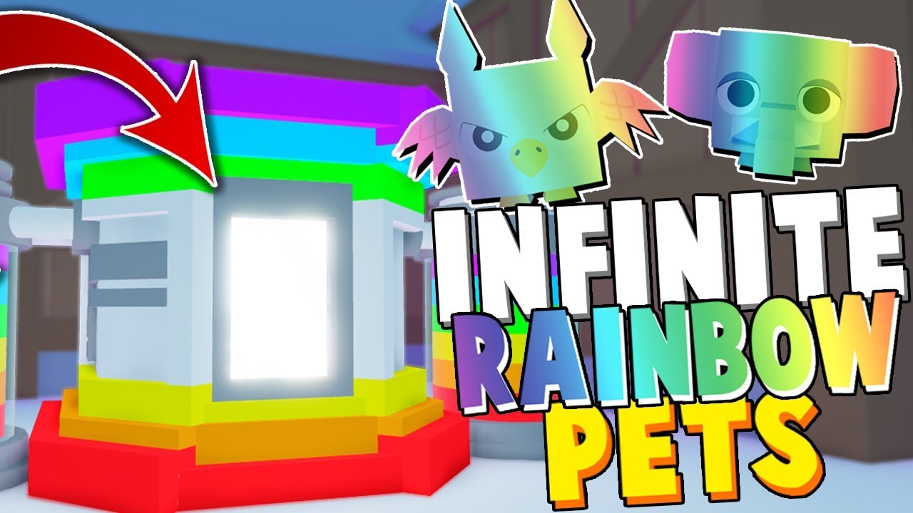 New Infinite Rainbow Pets In Pet Simulator 2 Roblox Youtube - roblox pet simulator how to get more pets out