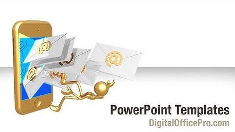 Touch Screen Phone PowerPoint Template Backgrounds - DigitalOfficePro #04312W