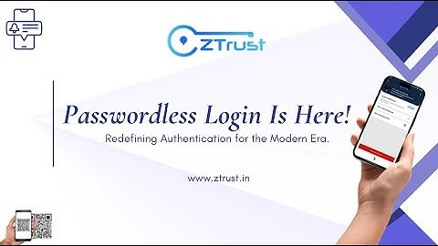 ZTrust Passwordless Login Explained — QR & Push Authentication #demo | #iam | #sso | #authentication