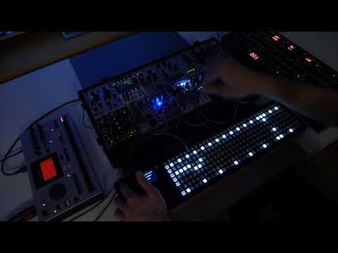 Polyend Seq with Eurorack system, Machinedrum and Prophet