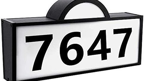 (Upgraded) Rottogoon Solar Powered Address Numbers Sign