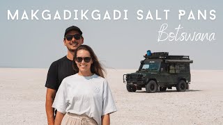Isolated in the Salt Pans | Botswana | Overlanding Africa in our Land Rover Defender 110 Camper