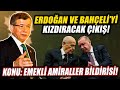 Erdoğan ve Bahçeli'yi kızdıracak emekli amiraller bildirisi çıkışı! Davutoğlu sert konuştu!